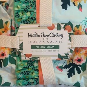 NWT Matilda Jane with Joanna Gaines Floral Pillow Sham -